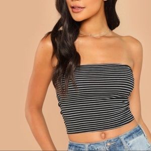 american eagle outfitters striped tube top